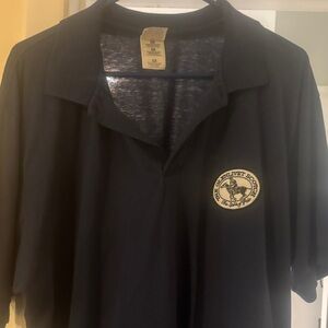 Stylish Navy Polo Shirt with Emblem